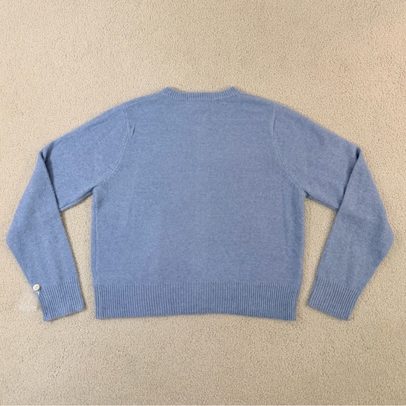 Cozy Light Blue Cardigan Sweater - Picture 2 of 6